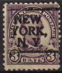 Stamps United States -  USA 1923 Scott 555 Sello Presidente Abraham Lincoln (12/2/1809-15/4/1865 usado Estados Unidos Etats