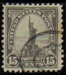 Stamps United States -  USA 1923 Scott 566 Sello Estatua de la Libertad usado Estados Unidos Etats Unis