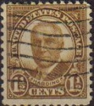 Sellos de America - Estados Unidos -  USA 1930 Scott 684 Sello Presidente Warren G. Harding (2/11/1865-2/8/1923) usado Estados Unidos Etat