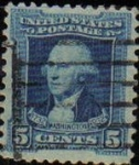 Stamps United States -  USA 1932 Scott 710 Sello Presidente George Washington usado Estados Unidos Etats Unis
