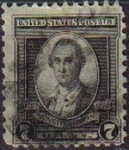 Stamps United States -  USA 1932 Scott 712 Sello Presidente George Washington usado Estados Unidos Etats Unis