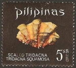 Stamps Philippines -  scaled tridacna