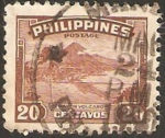 Sellos de Asia - Filipinas -  volcan mavon