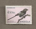 Sellos de Africa - Angola -  Ave Urolestes melanoleucus