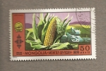 Stamps Mongolia -  Mazorca maíz