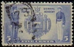 Stamps United States -  USA 1936 Scott 794 Sello Armada US Academia Naval de la Marina y Guardacostas usado Estados Unidos E