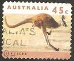 Stamps : America : Australia :  fauna, canguro