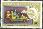 Sellos de Europa - Hungra -  centº del servicio postal