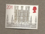 Stamps United Kingdom -  800 años de la Catedralde Ely