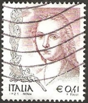 Stamps : Europe : Italy :  la mujer en el arte, tulli