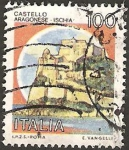 Stamps Italy -  1440 - Castillo de Aragonese en Ischia