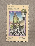 Stamps Italy -  Sulmona: La Virgen en procesión
