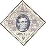 Stamps Monaco -  446 - Abraham Lincoln