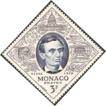 Sellos de Europa - Mnaco -  446 - Abraham Lincoln