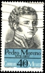 Sellos de America - M�xico -  150 años nacimiento del revolucionario mexicano PEDRO MORENO, 1775 - 1817