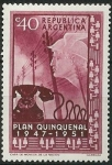 Stamps : America : Argentina :  Teléfono