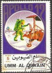 Stamps United Arab Emirates -  umm al qiwain, apolo 12, espacio