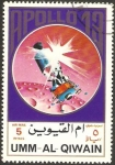Stamps United Arab Emirates -  umm al qiwain, apolo 13, espacio