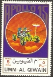 Stamps United Arab Emirates -  umm al qiwain, apolo 15, espacio