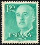 Stamps Spain -  General Franco