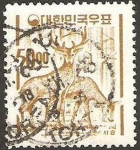 Stamps South Korea -  fauna, ciervos