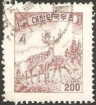 Stamps : Asia : South_Korea :  fauna, ciervos