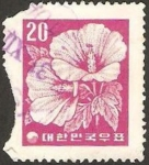 Stamps South Korea -  flora