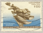 Stamps Colombia -  monumento a Bolivar