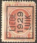 Stamps Belgium -  alberto I, sobreimpresion liege 1929 luik