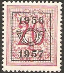 Stamps Belgium -  leon rampante (1956-1957)
