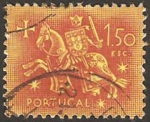 Stamps : Europe : Portugal :  caballero medieval