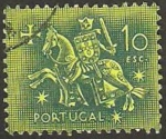 Stamps Portugal -  caballero medieval