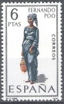 Stamps Spain -  Trajes típicos españoles. Fernando Poo.