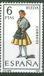 Stamps Spain -  Trajes típicos españoles. Huelva.