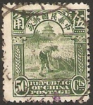 Stamps China -  trabajando en el campo