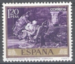 Stamps Spain -  Mariano Fortuny Marsal. El coleccionista de estampas.