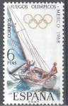 Stamps Spain -  XIX Juegos Olímpicos de Méjico. Vela.
