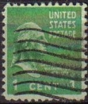 Stamps United States -  USA 1938 Scott 804 Sello Presidente George Washington usado Estados Unidos Etats Unis