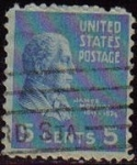 Stamps United States -  USA 1938 Scott 810 Sello Presidentes James Monroe Michel 417 usado Estados Unidos Etats Unis