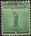 Stamps United States -  USA 1940 Scott 899 Sello º Defensa Nacional Estatua Libertad Estados Unidos Etats Unis