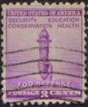 Stamps United States -  USA 1940 Scott 901 Sello Defensa Nacional Antocha usado Estados Unidos Etats Unis