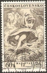 Stamps Czechoslovakia -  Max Svabinsky, pintor, centº de su nacimiento