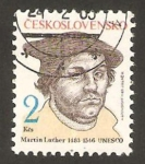 Stamps Czechoslovakia -  martin luther, V centº de su nacimiento
