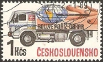 Sellos de Europa - Checoslovaquia -  2788 - Rally Paris Dakar, camiones
