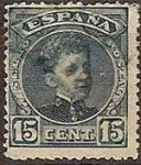 Sellos de Europa - Espa�a -  ESPAÑA 1901-5 244 Sello Alfonso XIII 15c. Tipo Cadete Usado