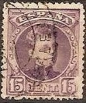Stamps Spain -  ESPAÑA 1901-5 245 Sello Alfonso XIII 15c. Tipo Cadete Usado