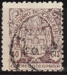 Stamps : Europe : Spain :  ESPAÑA 1944 975 Sello Milenario de Castilla. Castilla 40c usado