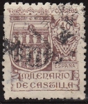 Stamps Spain -  ESPAÑA 1944 978 Sello Milenario de Castilla. Segovia 40c usado