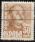 Sellos de Europa - Espa�a -  ESPAÑA 1948 1022 Sello General Franco 50c Usado