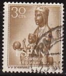 Stamps Europe - Spain -  ESPAÑA 1954 1135 Sello Año Mariano Ntra. Sra. de Montserrat Barcelona 30c Usado